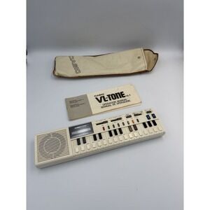 Casio VL-Tone VL-1 Keyboard Synth w Case Manual Vintage Tested Works